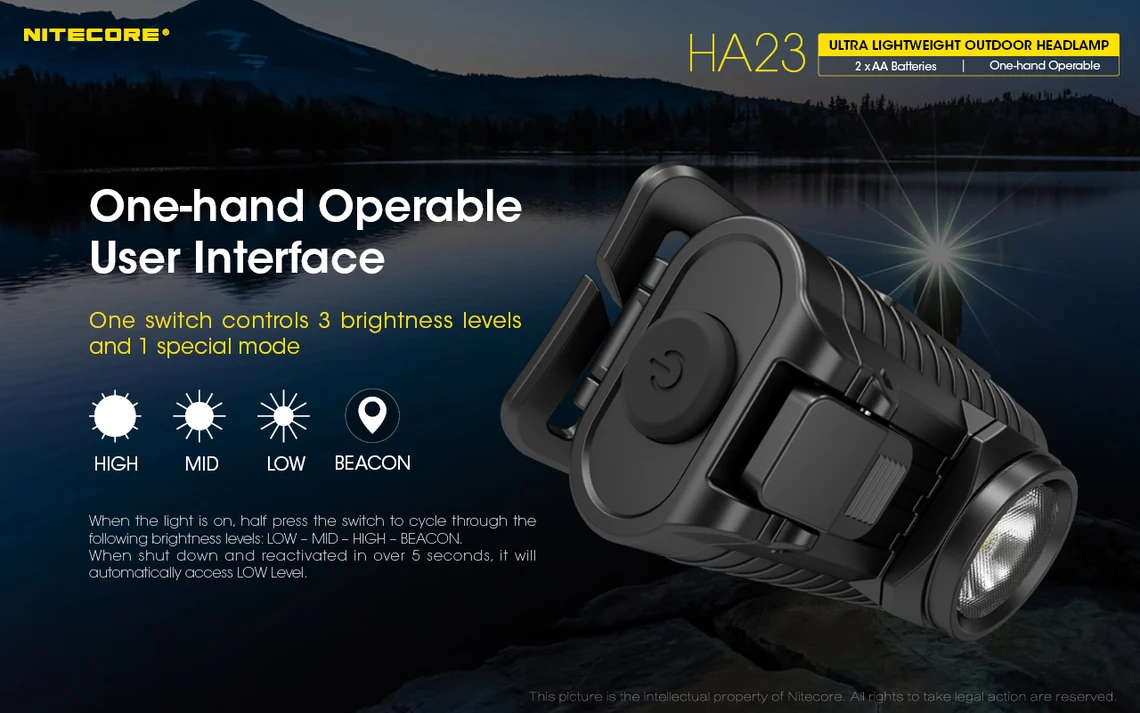 Nitecore HA23 Headtorch 6 Nitecore HA23 Headtorch - Image 6