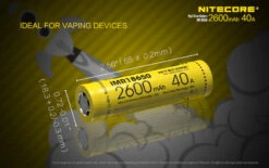 Nitecore IMR18650 - TWIN PACK -Nitecore IMR18650 2600 3