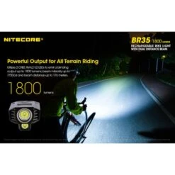 Nitecore BR35 1800 Lumen USB Rechargeable Dual Distance Beam Bike Light -Nitecore Lumen20Tactical20LLC20dba20Nitecore20Store BR35xxmktxx1xxs