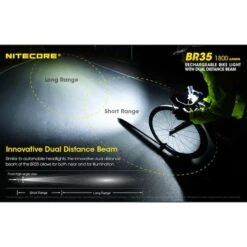 Nitecore BR35 1800 Lumen USB Rechargeable Dual Distance Beam Bike Light -Nitecore Lumen20Tactical20LLC20dba20Nitecore20Store BR35xxmktxx2xxs