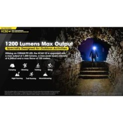 Nitecore 1200 Lumen USB-C Rechargeable Headlamp -Nitecore Lumen20Tactical20LLC20dba20Nitecore20Store HC60V2xxmktxx1xxsxx0bab04 1