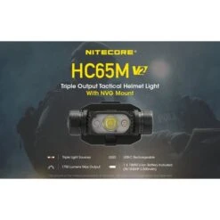 Nitecore 1750 Lumen NVG Mountable Rechargeable Headlamp With Red/High CRI Light -Nitecore Lumen20Tactical20LLC20dba20Nitecore20Store HC65MV2xxmktxx1xx57e37e