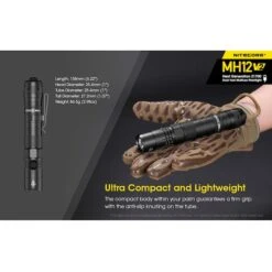 Nitecore MH12 V2 1200 Lumen USB-C Rechargeable Flashlight With 5000mAh Battery -Nitecore Lumen20Tactical20LLC20dba20Nitecore20Store MH12V2xxmktxx3xxs