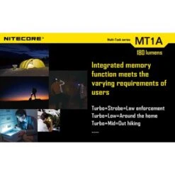 Nitecore MT1A Multi-task 180 Lumen Compact Flashlight - 1xAA -Nitecore Lumen20Tactical20LLC20dba20Nitecore20Store MT1Axxmkt3xxs