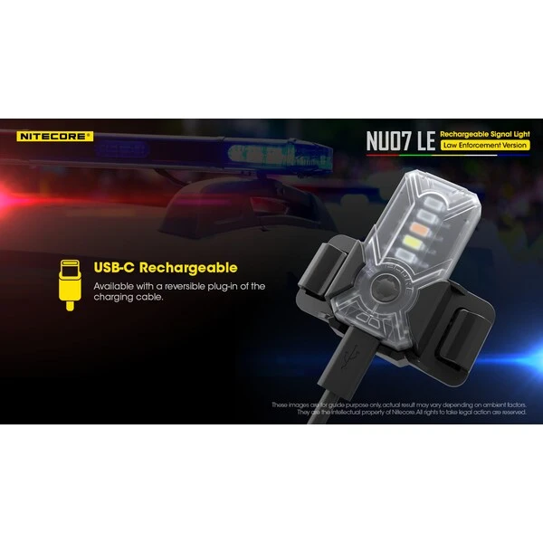 Nitecore NU07 LE 5-Color Rechargeable Signal Light For Helmet Or Molle 6 Nitecore NU07 LE 5-Color Rechargeable Signal Light For Helmet Or Molle - Image 6