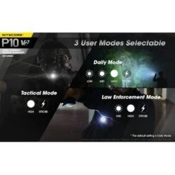 Nitecore P10 V2 1100 Lumen Compact EDC Flashlight -Nitecore Lumen20Tactical20LLC20dba20Nitecore20Store P10V2xxmktxx4xxs