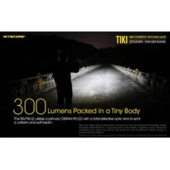 Nitecore TIKI LE 300 Lumen USB Rechargeable Keychain Flashlight R/B -Nitecore Lumen20Tactical20LLC20dba20Nitecore20Store TIKIxxmktxx1xxs
