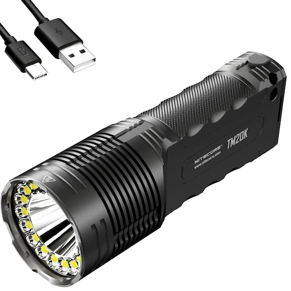 Nitecore 20,000 Lumen Rechargeable Flashlight 1 Nitecore 20,000 Lumen Rechargeable Flashlight