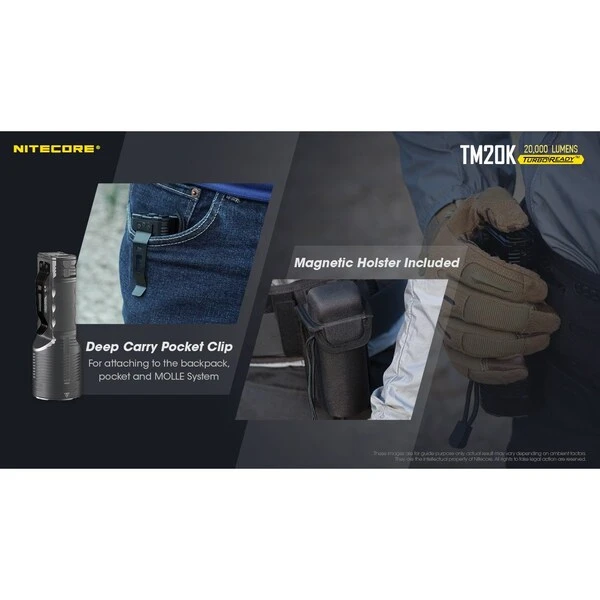 Nitecore 20,000 Lumen Rechargeable Flashlight 3 Nitecore 20,000 Lumen Rechargeable Flashlight - Image 3