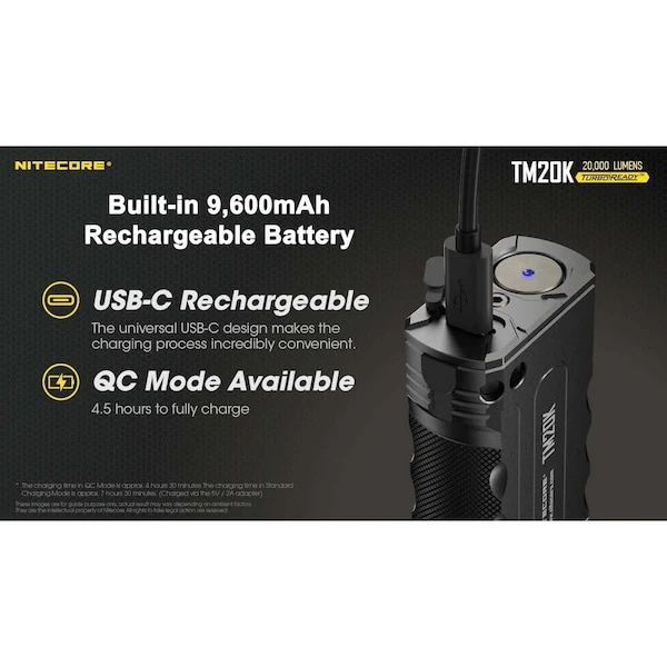 Nitecore 20,000 Lumen Rechargeable Flashlight 6 Nitecore 20,000 Lumen Rechargeable Flashlight - Image 6