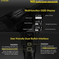 Nitecore TM39 5200 Lumen 1640 Yard Long Throw Flashlight -Nitecore Lumen20Tactical20LLC20dba20Nitecore20Store TM39xxmktxx3xxs