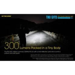Nitecore TIKI GITD Blue 300 Lumen USB Rechargeable Keychain Flashlight With UV & High CRI Light -Nitecore Lumen20Tactical20LLC20dba20Nitecore20Store gitdxxblxxmktxximgxx1xxs