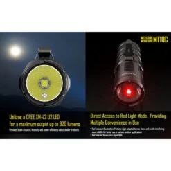 Nitecore MT10C 920 Lumen Rotary Helmet Mounting Rechargeable Flashlight Kit -Nitecore Lumen20Tactical20LLC20dba20Nitecore20Store mktxx3xxf