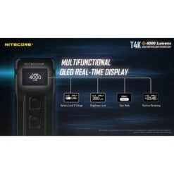 Nitecore T4K 4000 Lumen Super Bright Keychain EDC Flashlight -Nitecore Lumen20Tactical20LLC20dba20Nitecore20Store t4kxxmktxximgxx2xxs