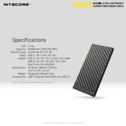 Nitecore NB10000 Power Bank -Nitecore NITCORE NB10000.10 56966.1665476220