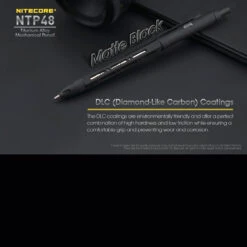 Nitecore NTP48 Titanium Mechanical Pencil -Nitecore NITECORE NTP48det2 26882.1597830220