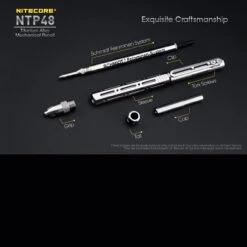 Nitecore NTP48 Titanium Mechanical Pencil -Nitecore NITECORE NTP48det5 25621.1597830222