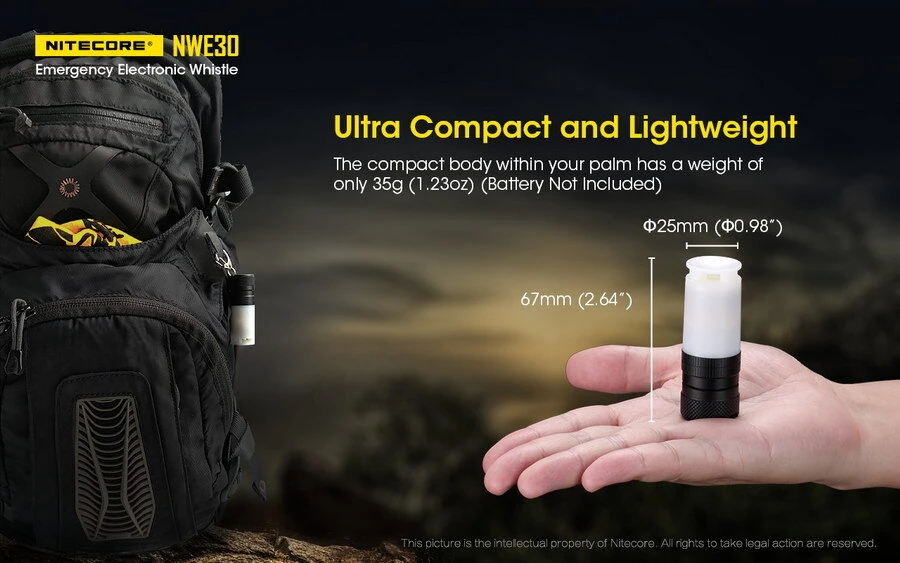 Nitecore NWE30 Whistle 4 Nitecore NWE30 Whistle - Image 4