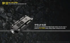 Nitecore TIP Stainless Steel JetBlack -Nitecore TIPSSJB 3