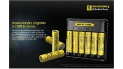 Nitecore Q6 Six Slot 2A Universal Li-ion/IMR Battery Charger -Nitecore opplanet nitecore battery charger imr li ion 6 channels 2000 ma max charge current black q6 av 4
