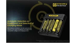 Nitecore Q6 Six Slot 2A Universal Li-ion/IMR Battery Charger -Nitecore opplanet nitecore battery charger imr li ion 6 channels 2000 ma max charge current black q6 av 6