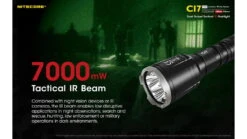 Nitecore CI7 White/Infrared IR CREE XP-G3 S3 LED Flashlight -Nitecore opplanet nitecore ci7 2500 lumen white and infrared ir led flashlight black 6952506405237 av 1