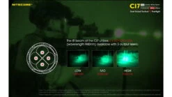 Nitecore CI7 White/Infrared IR CREE XP-G3 S3 LED Flashlight -Nitecore opplanet nitecore ci7 2500 lumen white and infrared ir led flashlight black 6952506405237 av 2