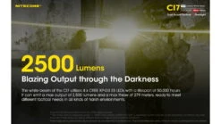 Nitecore CI7 White/Infrared IR CREE XP-G3 S3 LED Flashlight -Nitecore opplanet nitecore ci7 2500 lumen white and infrared ir led flashlight black 6952506405237 av 3