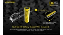 Nitecore E4K CREE XP-L2 V6 EDC Flashlight -Nitecore opplanet nitecore e4k edc flashlight with usb c rechargeable battery black 6952506405657 av 3