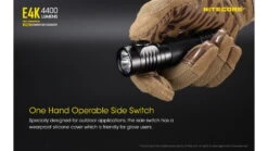 Nitecore E4K CREE XP-L2 V6 EDC Flashlight -Nitecore opplanet nitecore e4k edc flashlight with usb c rechargeable battery black 6952506405657 av 4