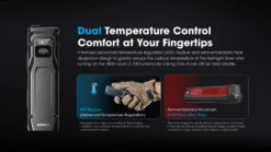 Nitecore EDC23 Lithium Ion 2500 Lumens Ultra-Slim LED Flashlight -Nitecore opplanet nitecore edc23 lithium ion 2500 lumens ultra slim led flashlight black edc23 av 10