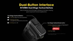 Nitecore EDC23 Lithium Ion 2500 Lumens Ultra-Slim LED Flashlight -Nitecore opplanet nitecore edc23 lithium ion 2500 lumens ultra slim led flashlight black edc23 av 4