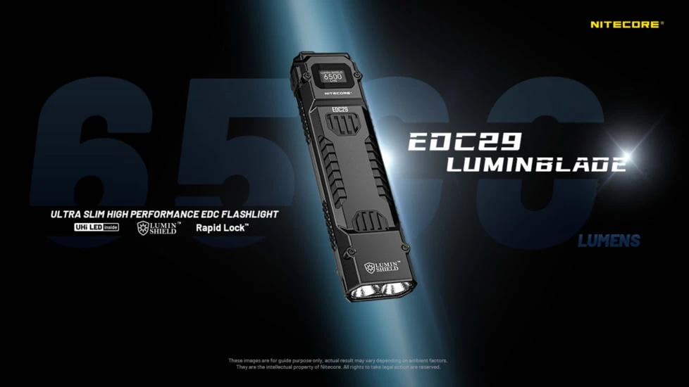Nitecore EDC29 Lithium Ion 6500 Lumens Flat LED Flashlight 3 Nitecore EDC29 Lithium Ion 6500 Lumens Flat LED Flashlight - Image 3
