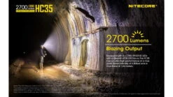 Nitecore HC35 CREE XP-G3 S3 LEDs USB Rechargeable Headlamp -Nitecore opplanet nitecore hc35 2700 lumen usb rechargeable headlamp black 6952506405572 av 1