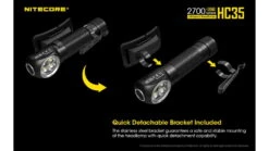 Nitecore HC35 CREE XP-G3 S3 LEDs USB Rechargeable Headlamp -Nitecore opplanet nitecore hc35 2700 lumen usb rechargeable headlamp black 6952506405572 av 2