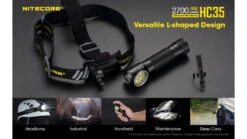 Nitecore HC35 CREE XP-G3 S3 LEDs USB Rechargeable Headlamp -Nitecore opplanet nitecore hc35 2700 lumen usb rechargeable headlamp black 6952506405572 av 3