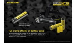 Nitecore HC35 CREE XP-G3 S3 LEDs USB Rechargeable Headlamp -Nitecore opplanet nitecore hc35 2700 lumen usb rechargeable headlamp black 6952506405572 av 6