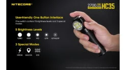 Nitecore HC35 CREE XP-G3 S3 LEDs USB Rechargeable Headlamp -Nitecore opplanet nitecore hc35 2700 lumen usb rechargeable headlamp black 6952506405572 av 9