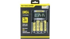 Nitecore Intelligent USB Superb Battery Charger -Nitecore opplanet nitecore intelligent usb superb battery charger imr li ion lifepo4 ni cd ni mh quad channel 4000 ma max charge current black ums4 av 4