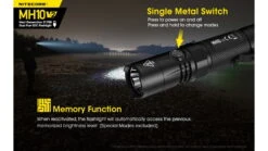 Nitecore MH10 V2 CREE XP-L2 V6 USB-C Rechargeable LED Flashlight -Nitecore opplanet nitecore mh10 v2 1200 lumen usb c rechargeable flashlight black 6952506405978 av 4