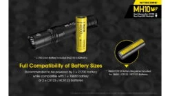 Nitecore MH10 V2 CREE XP-L2 V6 USB-C Rechargeable LED Flashlight -Nitecore opplanet nitecore mh10 v2 1200 lumen usb c rechargeable flashlight black 6952506405978 av 5