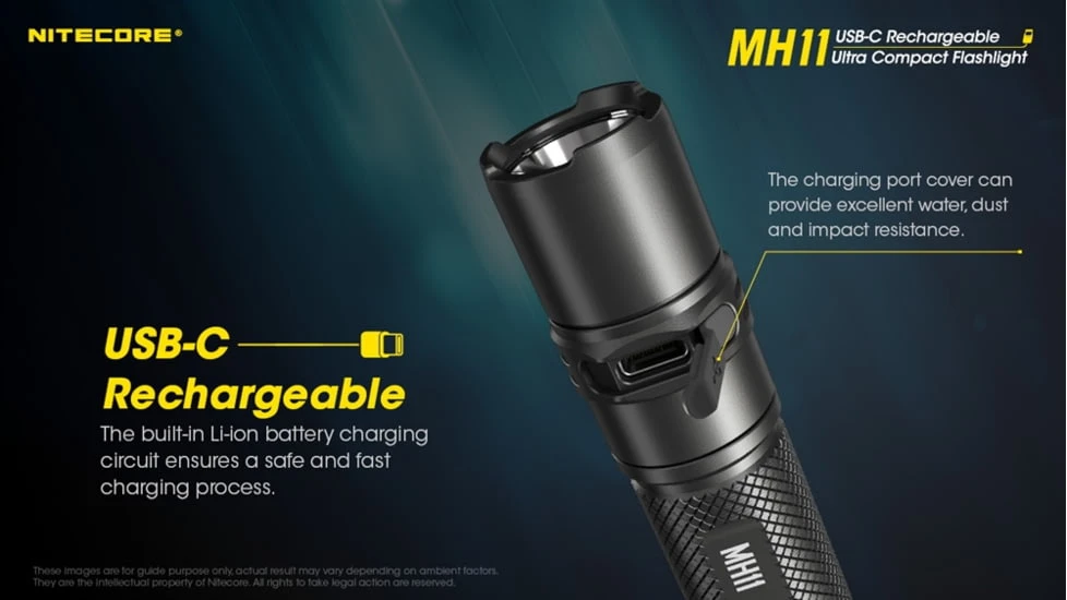 Nitecore MH11 CREE XP-L2 V6 LED USB-C Rechargeable Flashlight 8 Nitecore MH11 CREE XP-L2 V6 LED USB-C Rechargeable Flashlight - Image 8