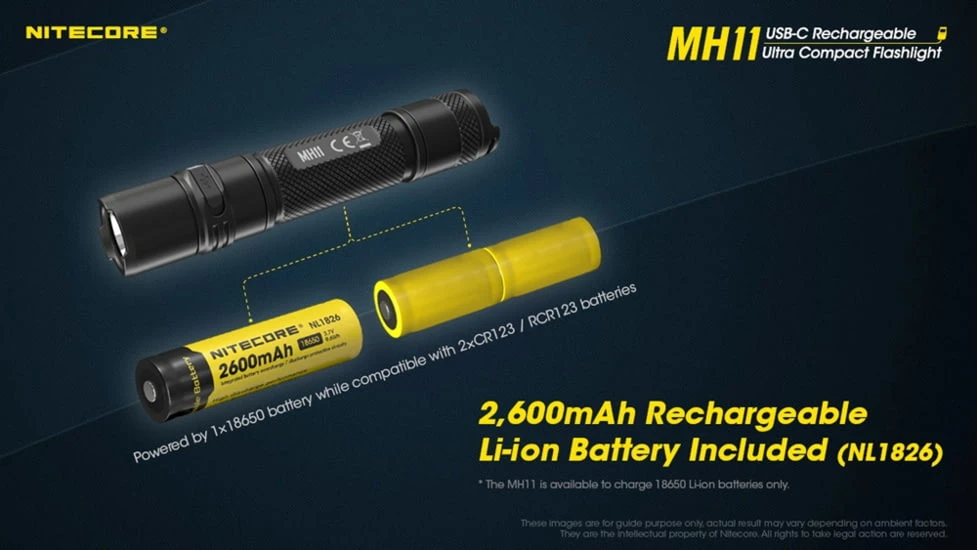 Nitecore MH11 CREE XP-L2 V6 LED USB-C Rechargeable Flashlight 2 Nitecore MH11 CREE XP-L2 V6 LED USB-C Rechargeable Flashlight - Image 2