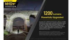 Nitecore MH12 V2 CREE XP-L2 V6 LED USB-C Rechargeable Flashlight W/5000mAh Battery -Nitecore opplanet nitecore mh12 v2 1200 lumen usb c rechargeable flashlight with 5000mah battery black 6952506405985 av 1
