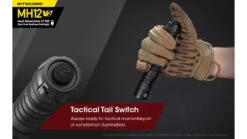 Nitecore MH12 V2 CREE XP-L2 V6 LED USB-C Rechargeable Flashlight W/5000mAh Battery -Nitecore opplanet nitecore mh12 v2 1200 lumen usb c rechargeable flashlight with 5000mah battery black 6952506405985 av 5