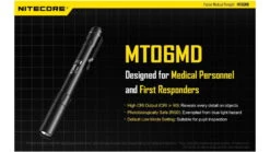 Nitecore MT06MD Nichia 219B 2xAAA LED Penlight -Nitecore opplanet nitecore mt06md 180 lumen led penlight black 6952506403189 av 1