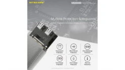 Nitecore NB20000 QC USB & USB-C 4 Port 20000mAh Power Bank -Nitecore opplanet nitecore nb20000 qc usb usb c 4 port 20000mah power bank black 6952506494446 av 8