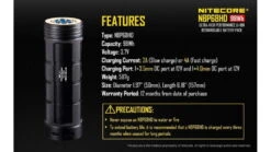 Nitecore TM Series NBP68HD Advanced Li-ion Rechargeable Battery Pack -Nitecore opplanet nitecore nbp68hd for tm series compatible with tm28 yellow 6952506492206 av 10