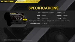 Nitecore NC-BP003 Camera Battery 8 Nitecore NC-BP003 Camera Battery -Nitecore opplanet nitecore nc bp003 camera battery compatible with fujifilm np w235 black 6952506494569 av 5