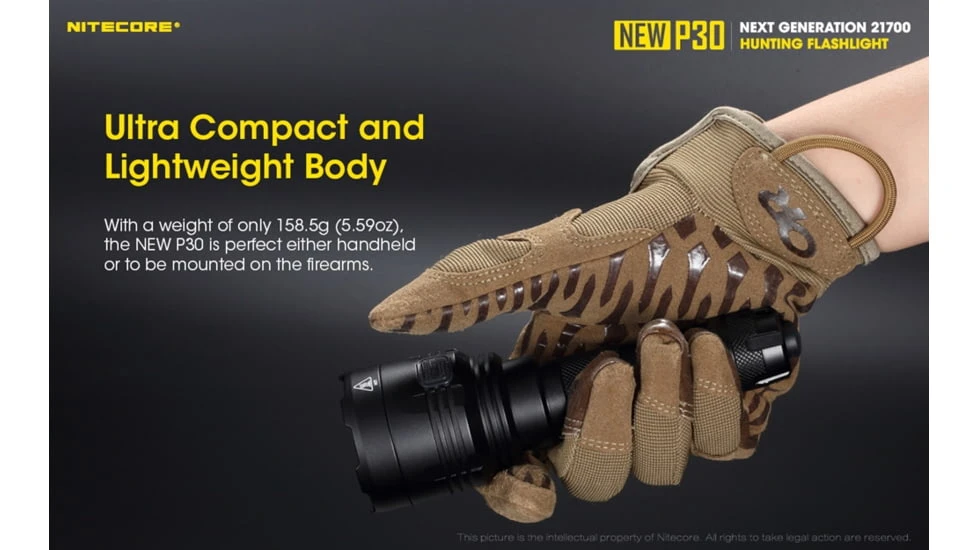 Nitecore New P30 CREE XP-L HI V3 LED 676 Yard Long Throw Hunting Flashlight 4 Nitecore New P30 CREE XP-L HI V3 LED 676 Yard Long Throw Hunting Flashlight - Image 4